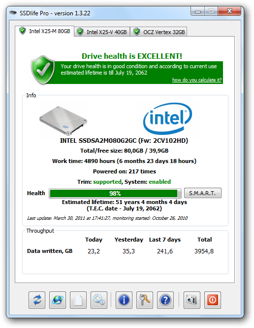 SSDLife Pro screen shot